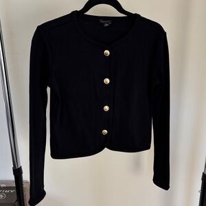 Ann Taylor Knit Cropped Lady Jacket
